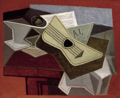 Guitar and Newspaper, 1925 by Juan Gris